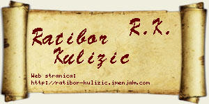 Ratibor Kulizić vizit kartica